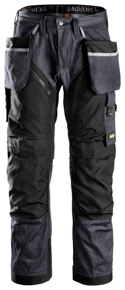 Snickers Workwear RuffWork Denim, Arbetsbyxa med hölsterfickor