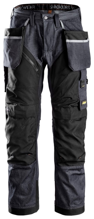 Snickers Workwear RuffWork Denim, Arbetsbyxa med hölsterfickor