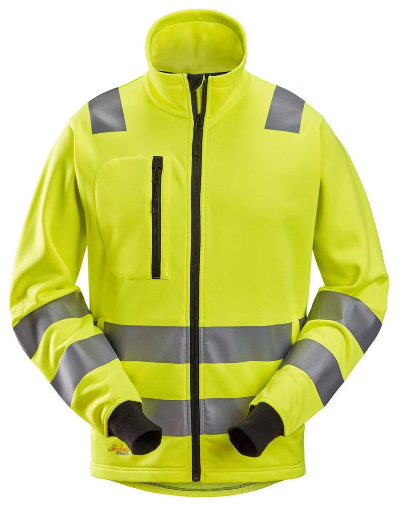 AllroundWork varseljacka med hellång dragkedja, varselklass 2/3