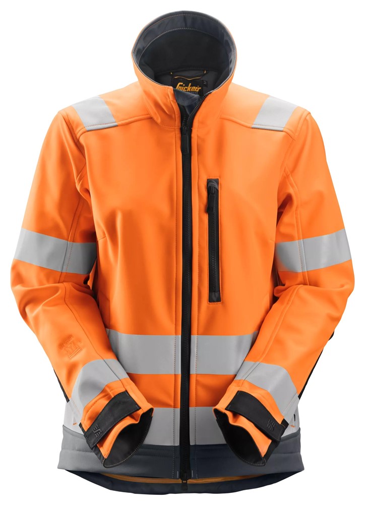 AllroundWork varseljacka i softshell, dam, varselklass 2/3