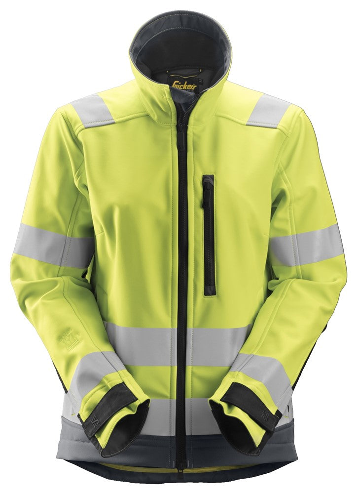 AllroundWork varseljacka i softshell, dam, varselklass 2/3