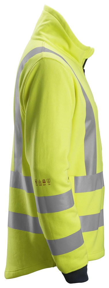 Snickers Workwear ProtecWork, Sweatshirt med hellång dragkedja, varsel kl 3
