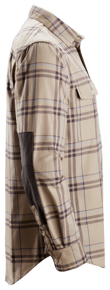 Snickers Workwear RuffWork, rutig långärmad Flanellskjorta