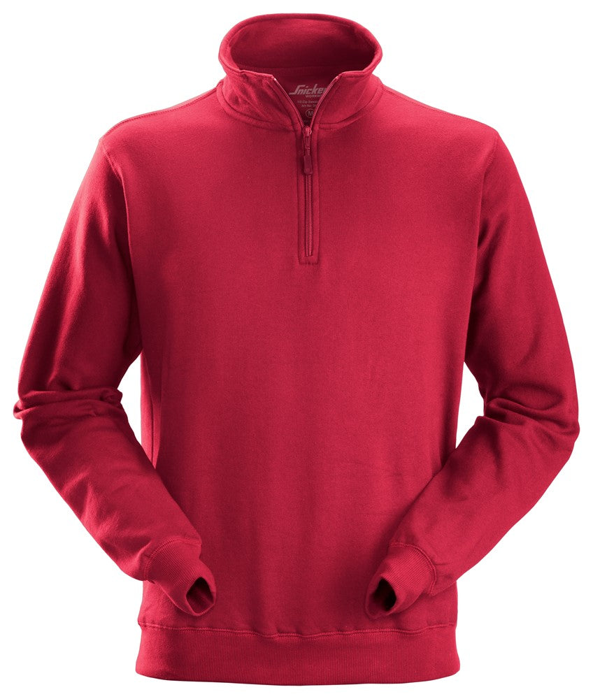 Snickers Workwear Sweatshirt med halvlång dragkedja