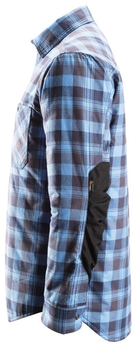 Snickers Workwear RuffWork, fodrad rutig Flanellskjorta
