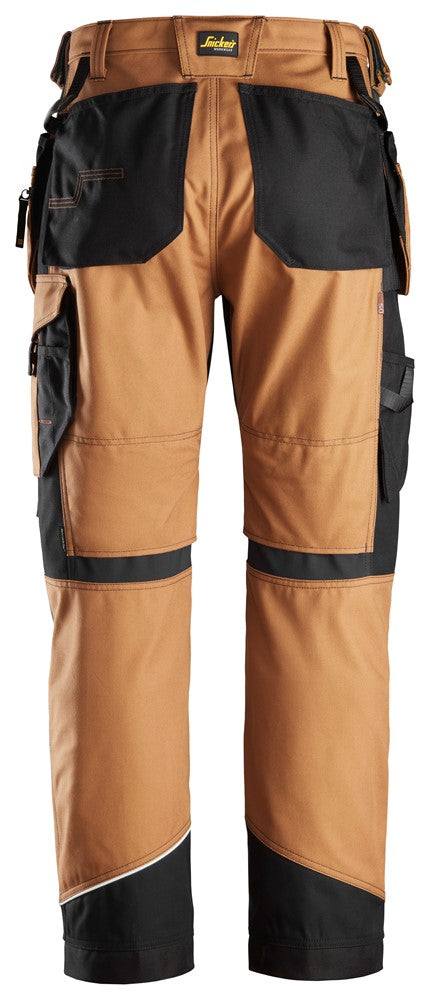 Snickers Workwear RuffWork Canvas+ Arbetsbyxor+ med hölsterfickor