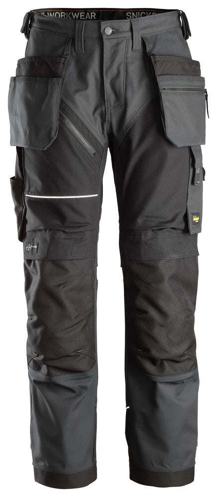 Snickers Workwear RuffWork Canvas+ Arbetsbyxor+ med hölsterfickor