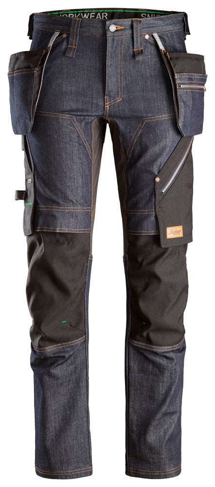 FlexiWork, Denim Arbetsbyxor+ med hölsterfickor