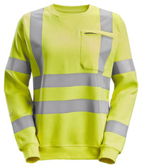 Snickers Workwear ProtecWork sweatshirt i dammodell, varsel klass 3/2