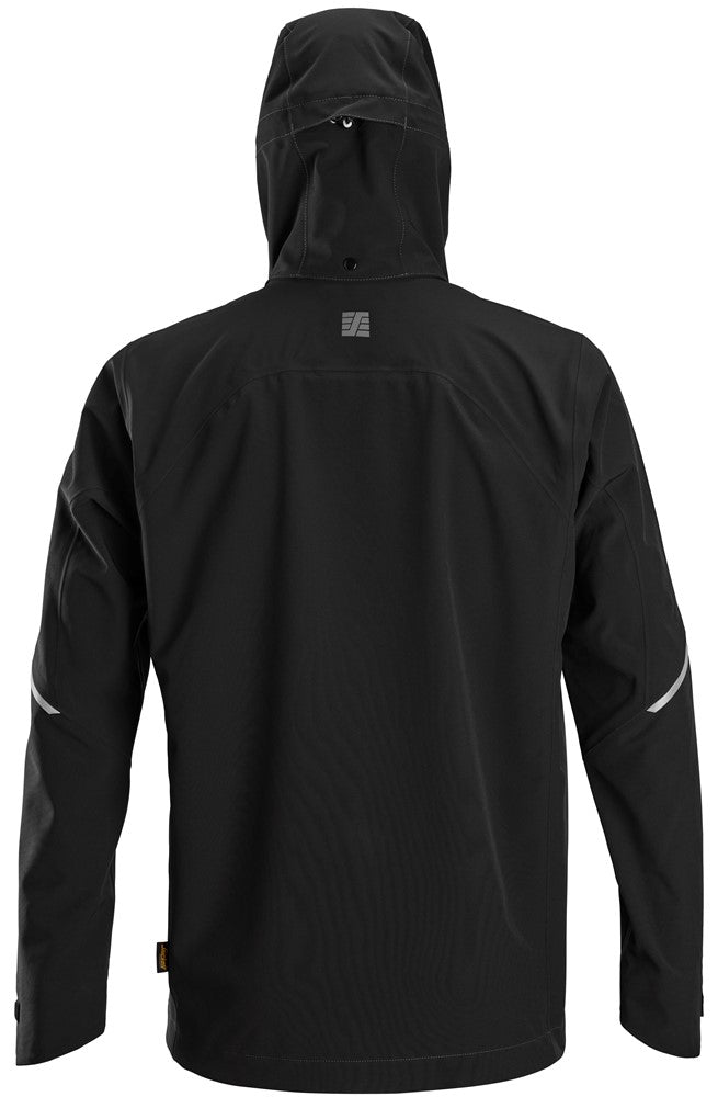 Snickers workwear Flexiwork, vattentät softshelljacka med huva