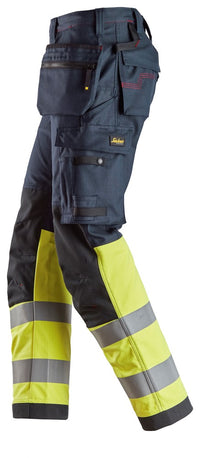 Snickers Workwear ProtecWork, Varselbyxa med hölsterfickor, kl 1
