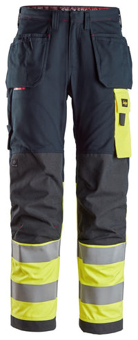 Snickers Workwear ProtecWork, Varselbyxa med hölsterfickor, kl 1