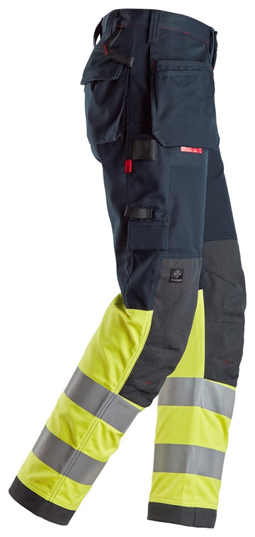 Snickers Workwear ProtecWork, Varselbyxa med hölsterfickor, kl 1