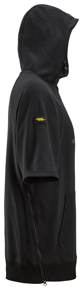 Kortärmad hoodie med logotryck