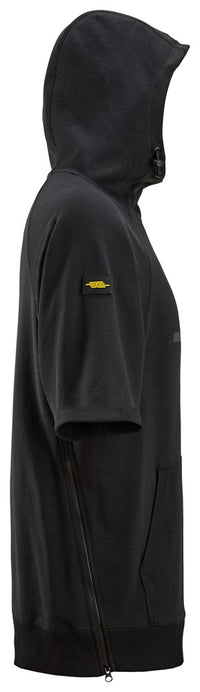 Kortärmad hoodie med logotryck