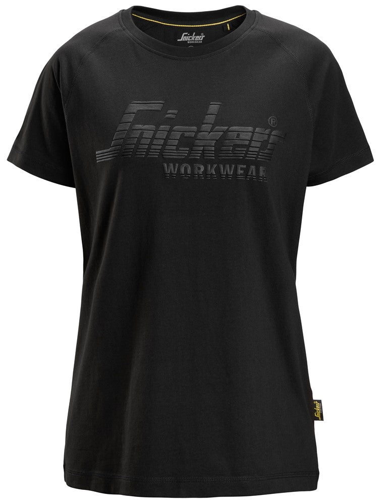 T-shirt med logo, dam
