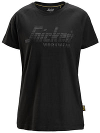 T-shirt med logo, dam