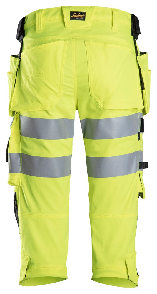Snickers Workwear Piratbyxor med hölsterfickor, varsel klass 1/2