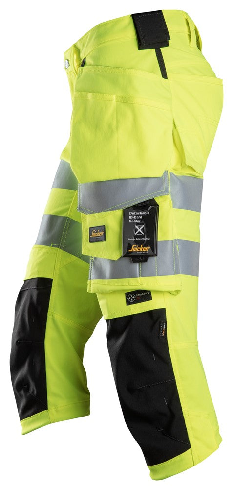 Snickers Workwear Piratbyxor med hölsterfickor, varsel klass 1/2