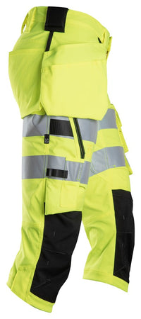 Snickers Workwear Piratbyxor med hölsterfickor, varsel klass 1/2