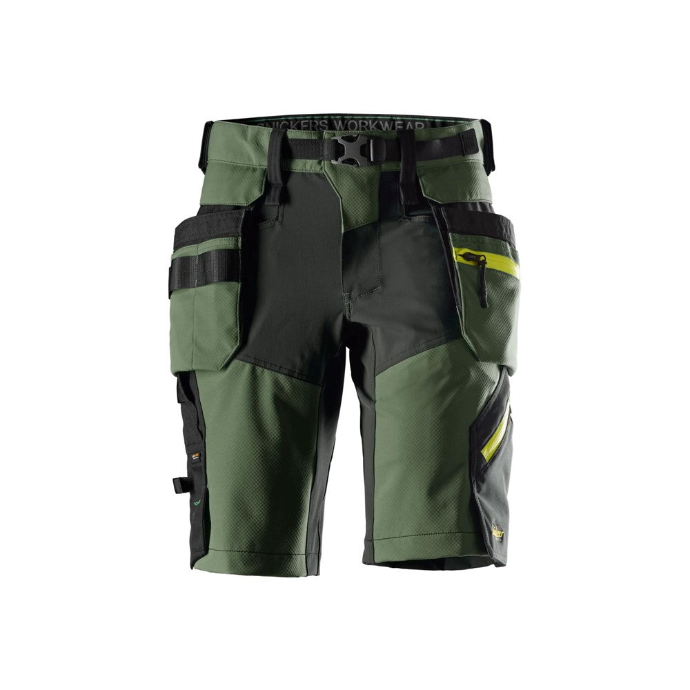 FlexiWork softshellshorts med stretch och avtagbara hölsterfickor