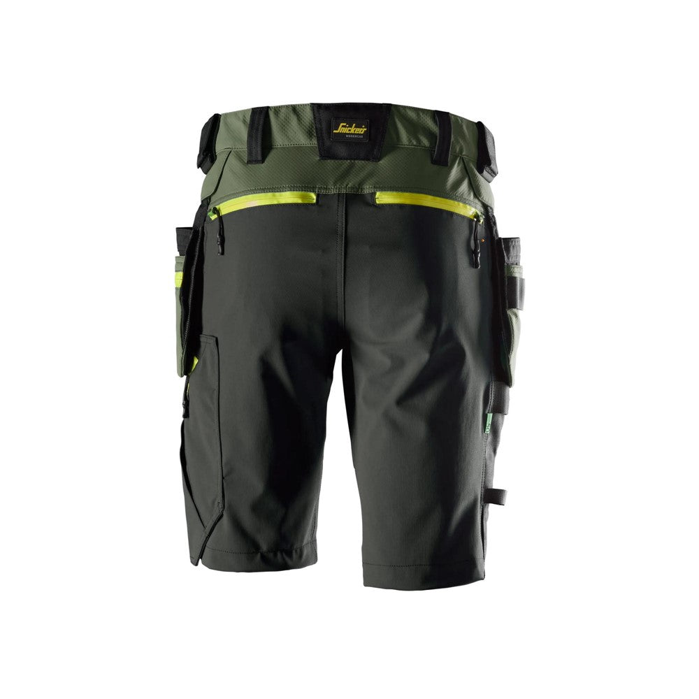 FlexiWork softshellshorts med stretch och avtagbara hölsterfickor