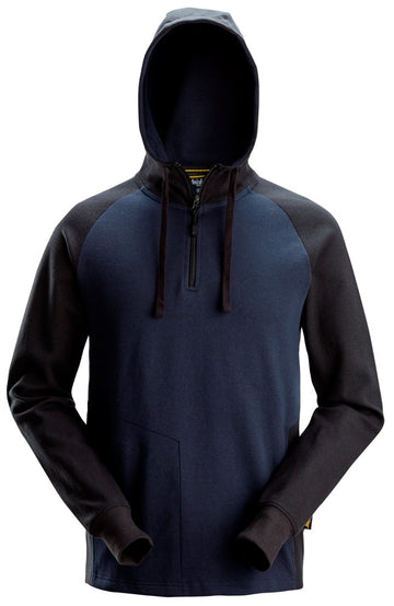 Snickers Workwear Tvåfärgad hoodie med dragkedja
