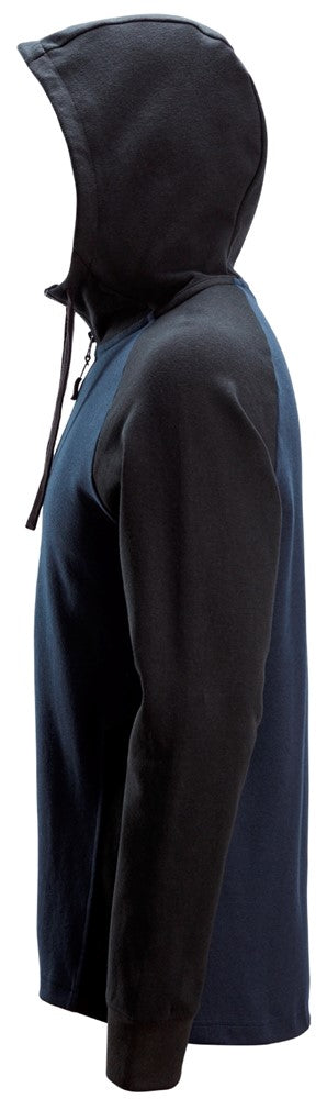 Snickers Workwear Tvåfärgad hoodie med dragkedja
