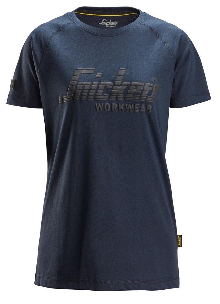 T-shirt med logo, dam