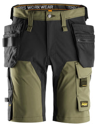 AllroundWork 4-vägsstretchshorts med hölsterfickor