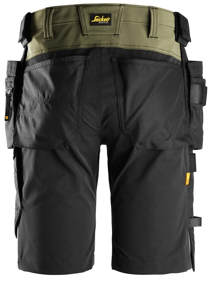 AllroundWork 4-vägsstretchshorts med hölsterfickor