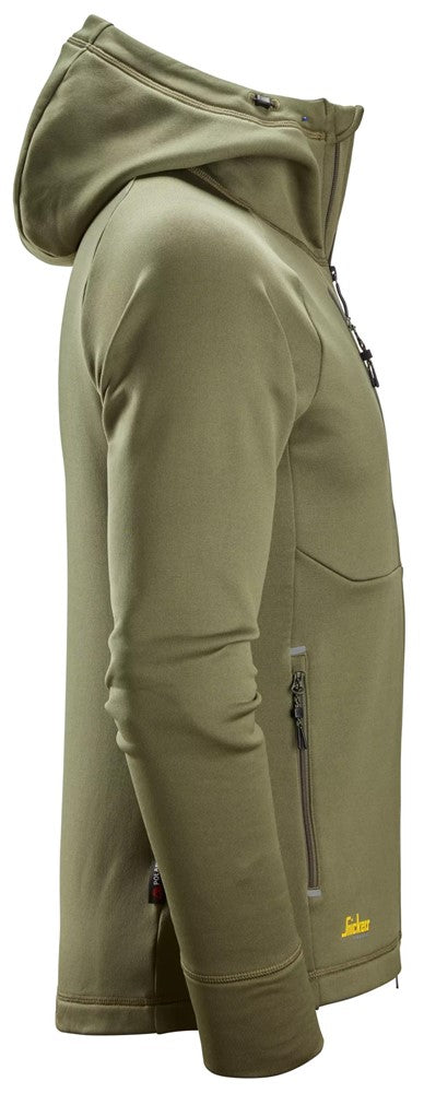 FlexiWork Polartec® Power Stretch® huvtröja med hellång dragkedja