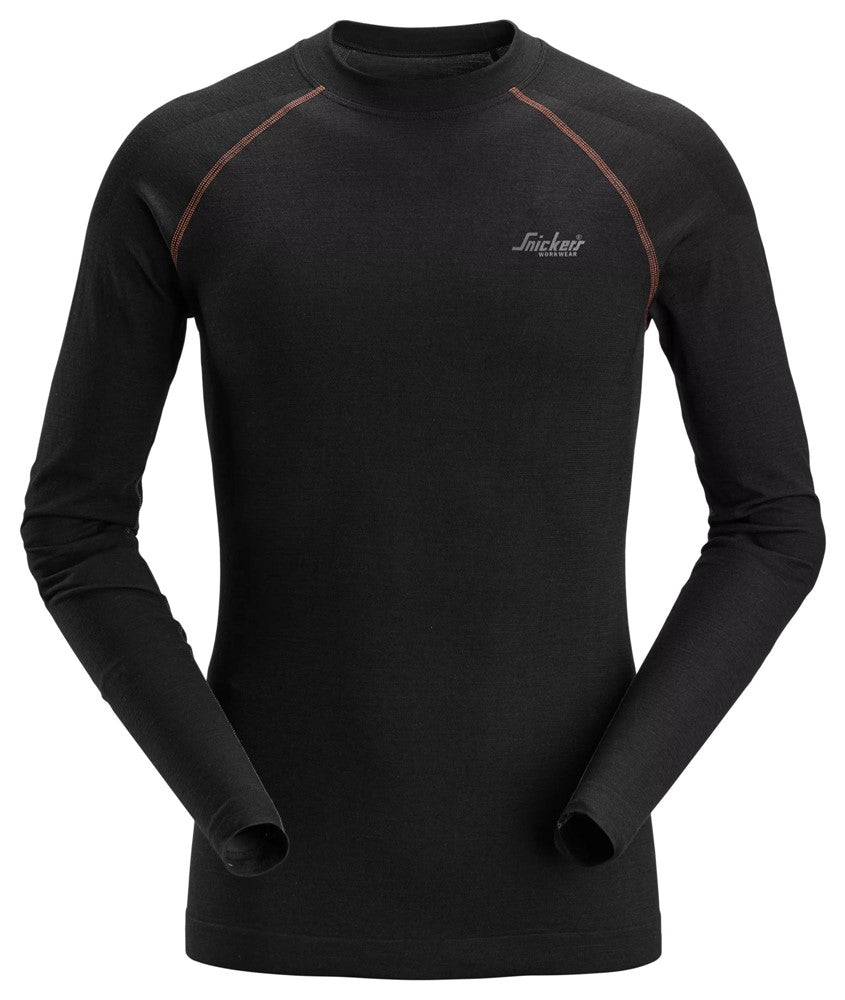 Seamless Base Layer, Heat Regulating Wool Top