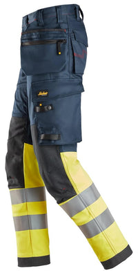 Snickers Workwear ProtecWork, Varselarbetsbyxa stretch med hölsterfickor, klass 1