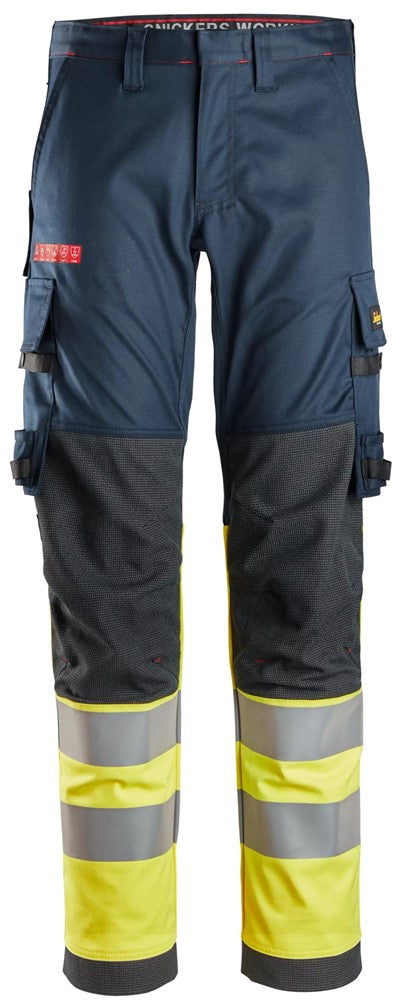 Snickers Workwear ProtecWork, Varselarbetsbyxa stretch, Kl 1