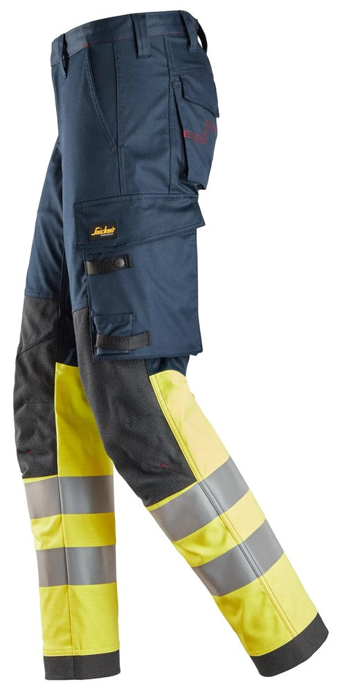 Snickers Workwear ProtecWork, Varselarbetsbyxa stretch, Kl 1