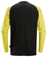 Tvåfärgad långärmad t-shirt