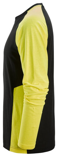 Tvåfärgad långärmad t-shirt