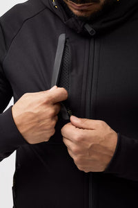 FlexiWork Polartec® Power Stretch® huvtröja med hellång dragkedja