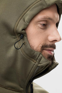 FlexiWork Polartec® Power Stretch® huvtröja med hellång dragkedja