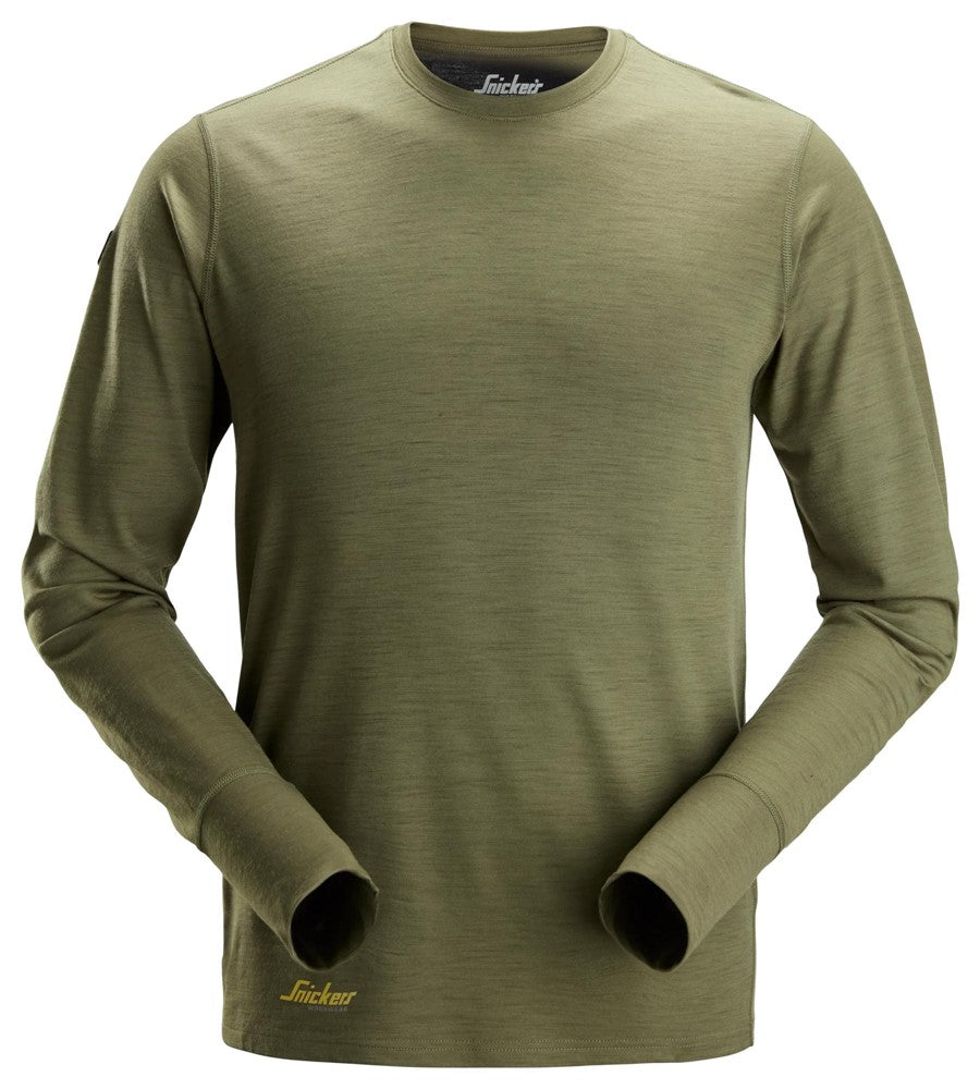 Långärmad t-shirt i ull