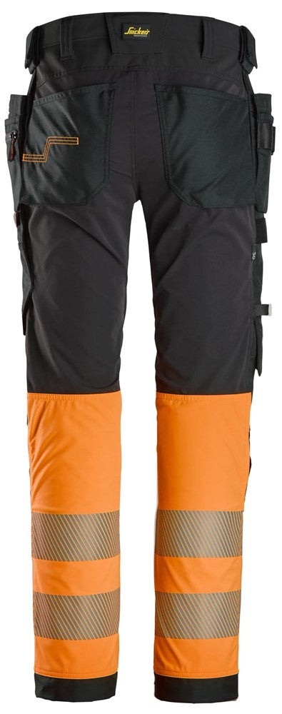 Varselbyxor med 4-vägsstretch och hölsterfickor, klass 1
