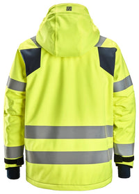 Snickers Workwear ProtecWork, vattentät, fodrad varseljacka med huva, klasss 3
