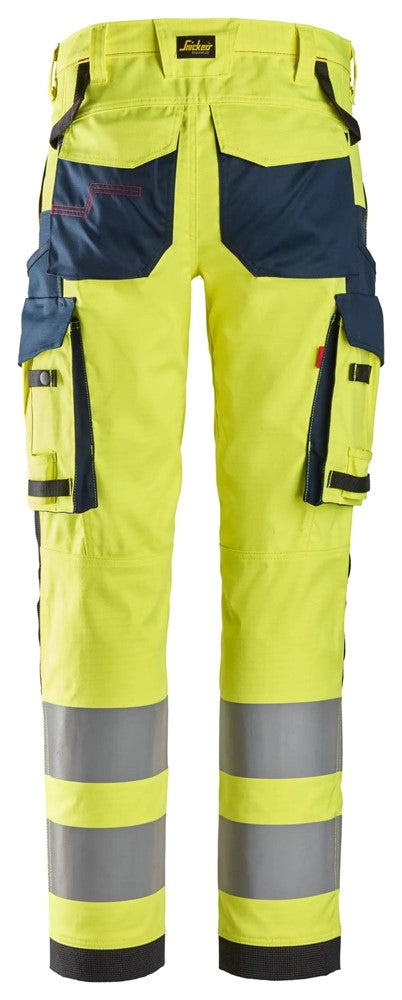 Protecwork arbetsbyxa med stretch, varsel klass 2