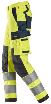 Protecwork arbetsbyxa med stretch, varsel klass 2