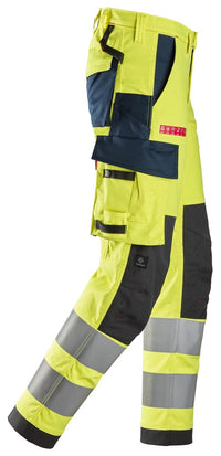 Protecwork arbetsbyxa med stretch, varsel klass 2