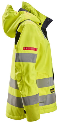 Snickers Workwear ProtecWork vattentät skaljacka i dammodell, varsel klass 3