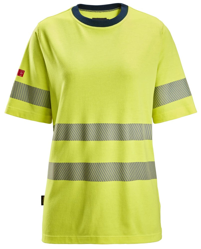 ProtecWork kortärmad t-shirt i dammodell, varsel klass 2
