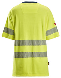 ProtecWork kortärmad t-shirt i dammodell, varsel klass 2