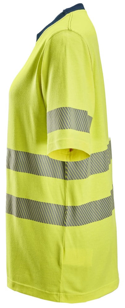 ProtecWork kortärmad t-shirt i dammodell, varsel klass 2